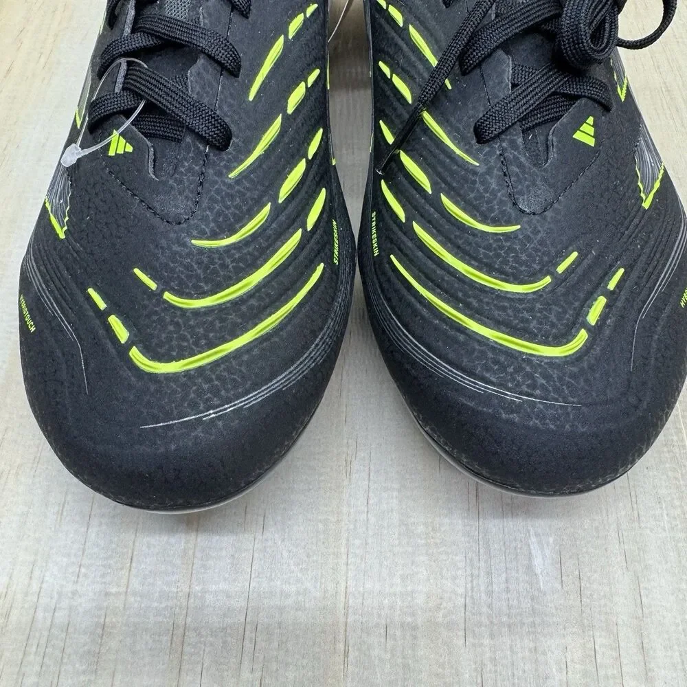 NEW Adidas Predator Pro Firm Ground Soccer Cleats Black Mens Size 10 JI1197